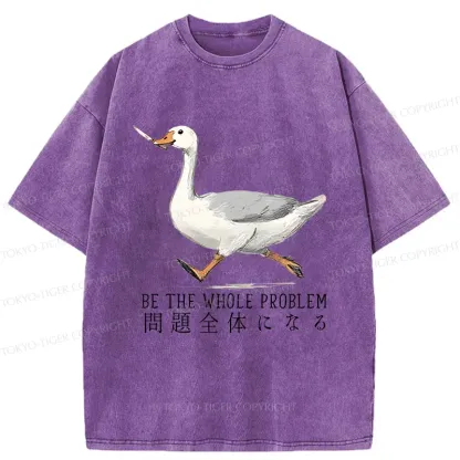 Tokyo-Tiger Running Stupid Goose Washed T-Shirt