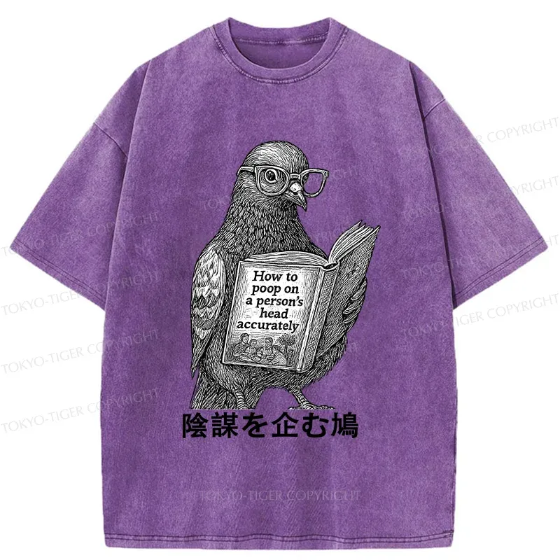 Tokyo-Tiger Scheming Doves Washed T-Shirt