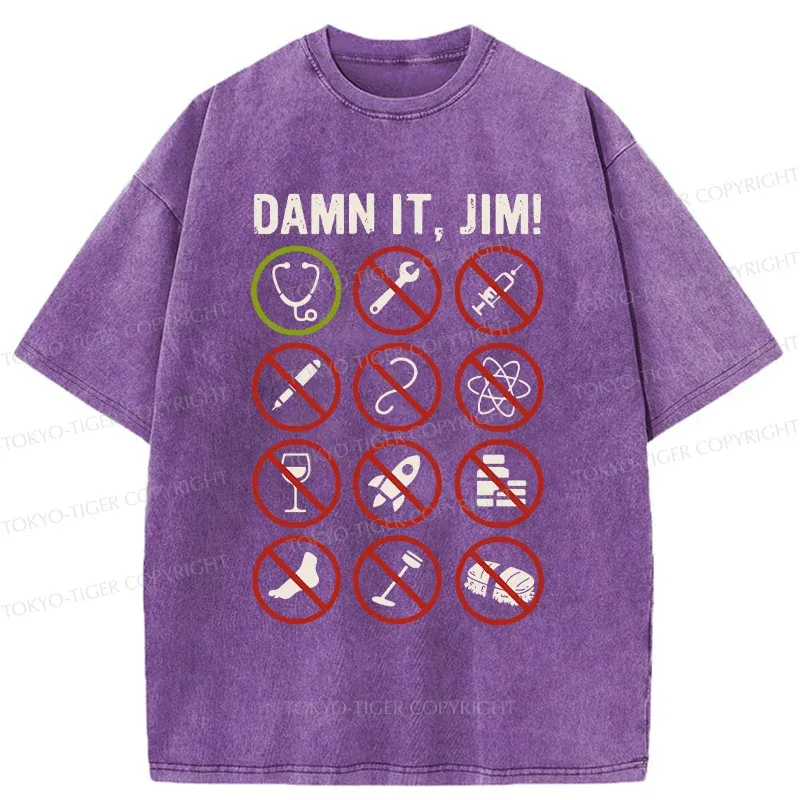 Tokyo-Tiger Doctors Only Washed T-Shirt