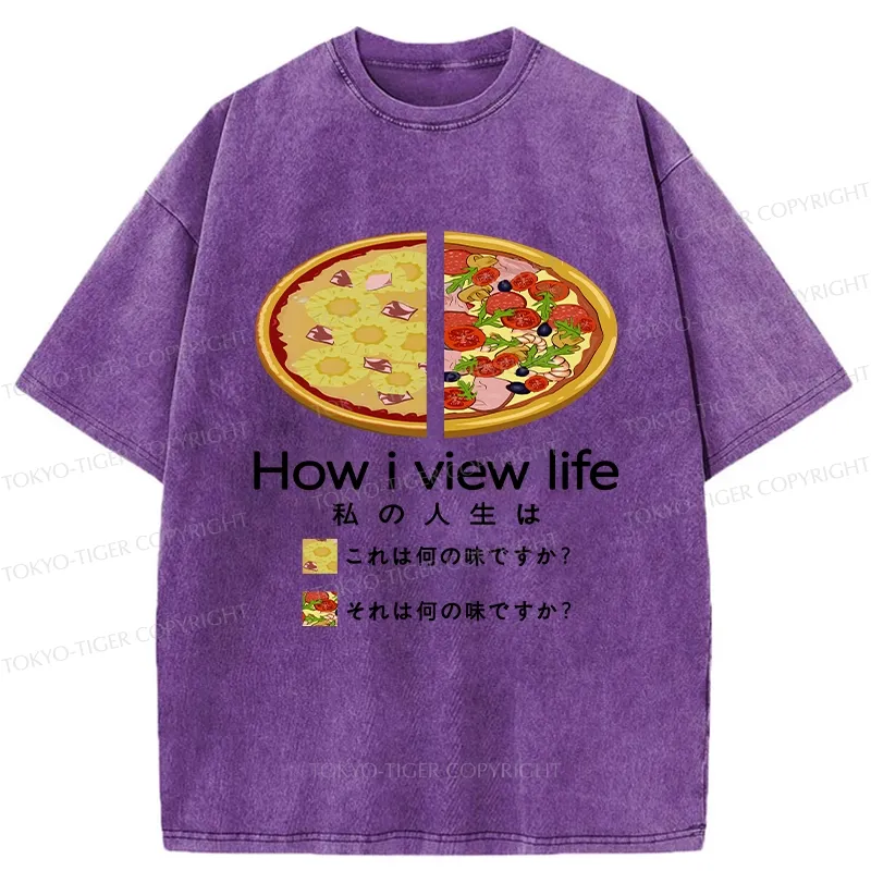 Tokyo-Tiger How I View Life Washed T-Shirt