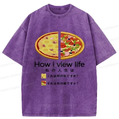 Tokyo-Tiger How I View Life Washed T-Shirt