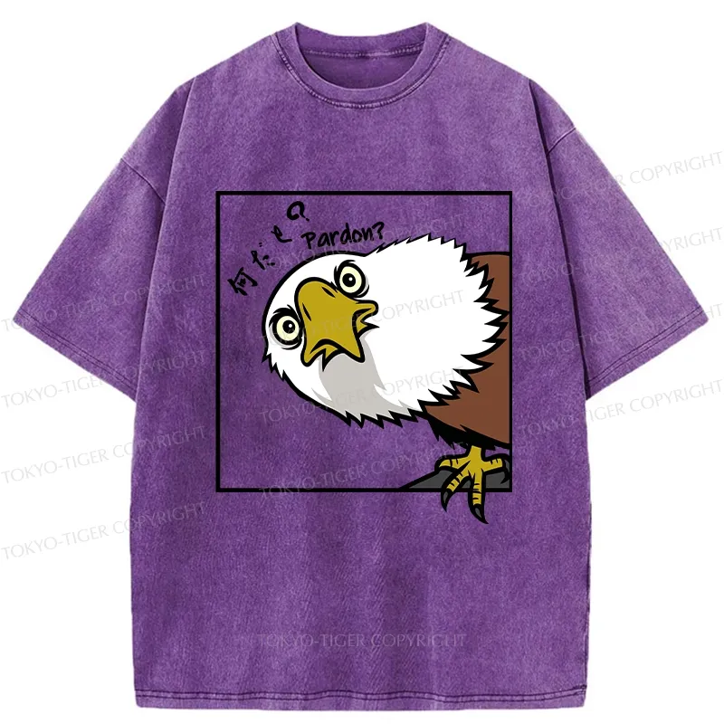 Tokyo-Tiger Curious Eagle Washed T-Shirt