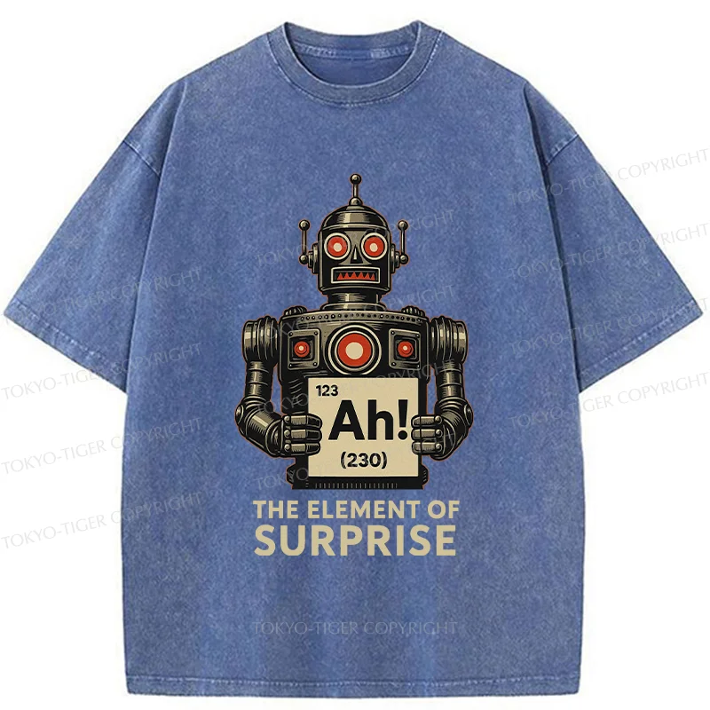 Tokyo-Tiger Machine Gets Surprised Washed T-Shirt