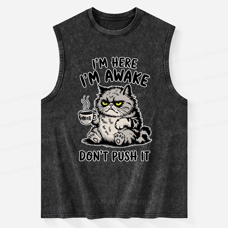 Tokyo-Tiger Tired Cat Washed Tank