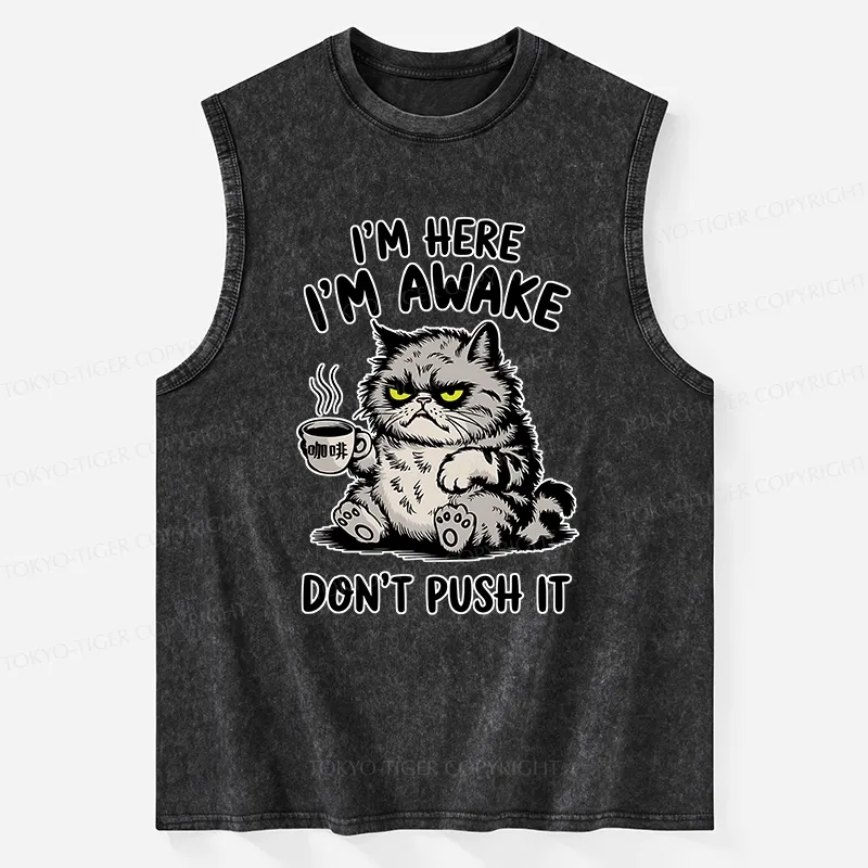 Tokyo-Tiger Tired Cat Washed Tank