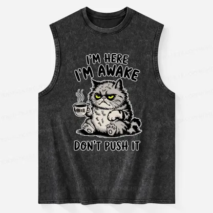 Tokyo-Tiger Tired Cat Washed Tank