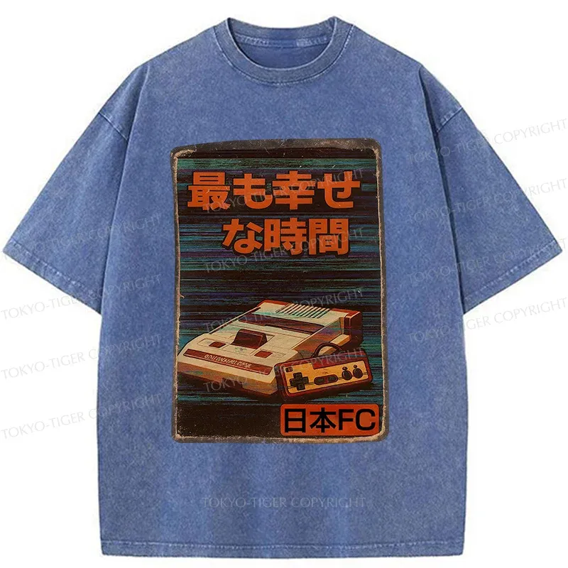 Tokyo-Tiger Vintage Japanese Items Washed T-Shirt