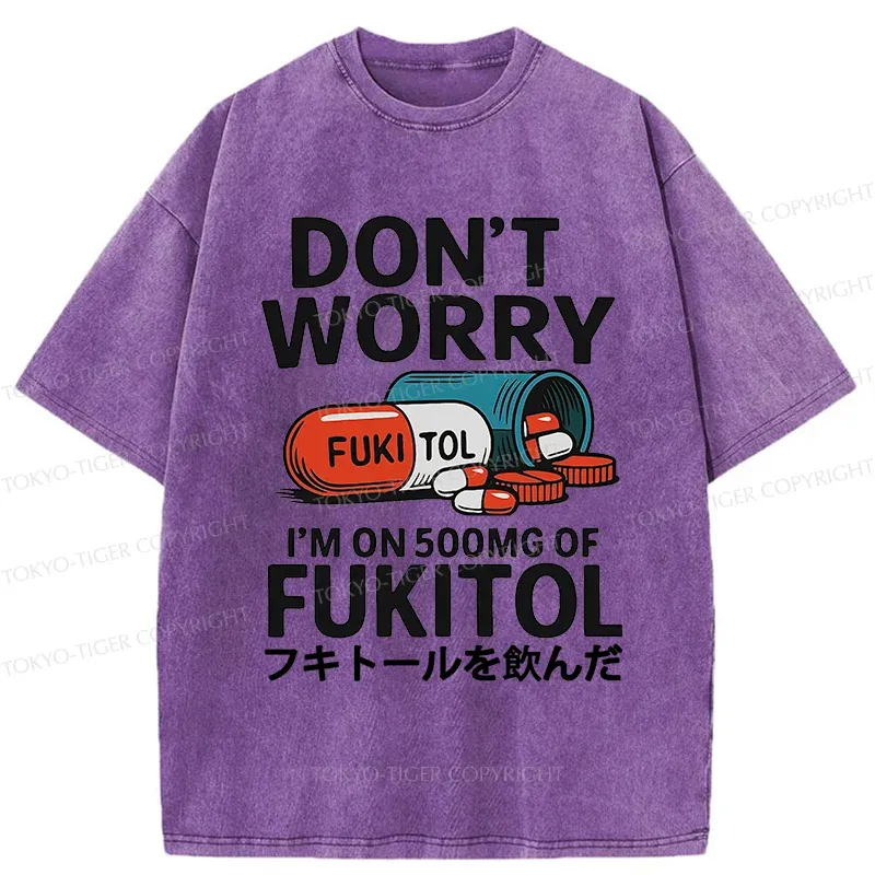 Tokyo-Tiger I'm Taking Sedatives Washed T-Shirt