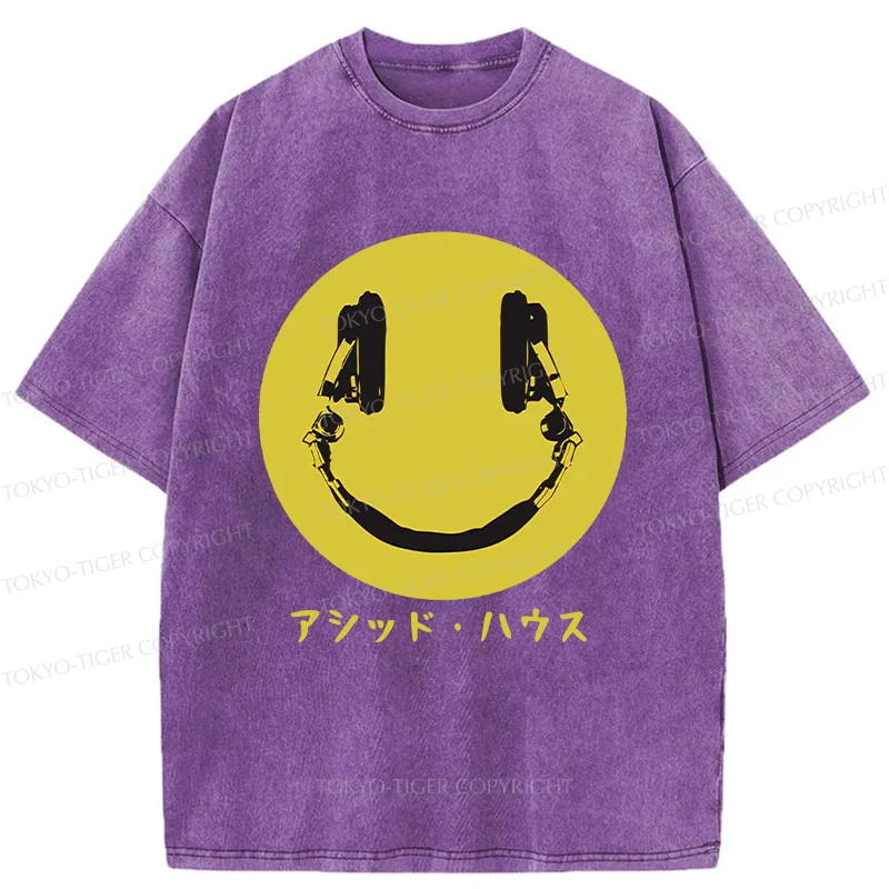 Tokyo-Tiger House Music Washed T-Shirt