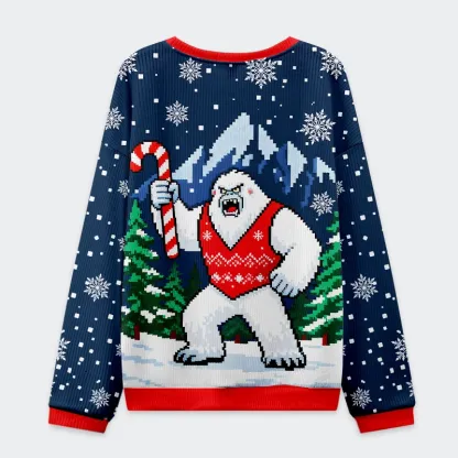 Tokyo-Tiger Yeti Celebration Christmas Ugly Sweatshirt