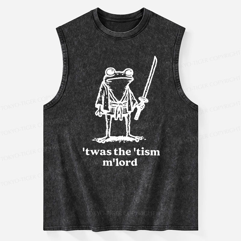 Tokyo-Tiger Focused Samurai Frog Washed Tank