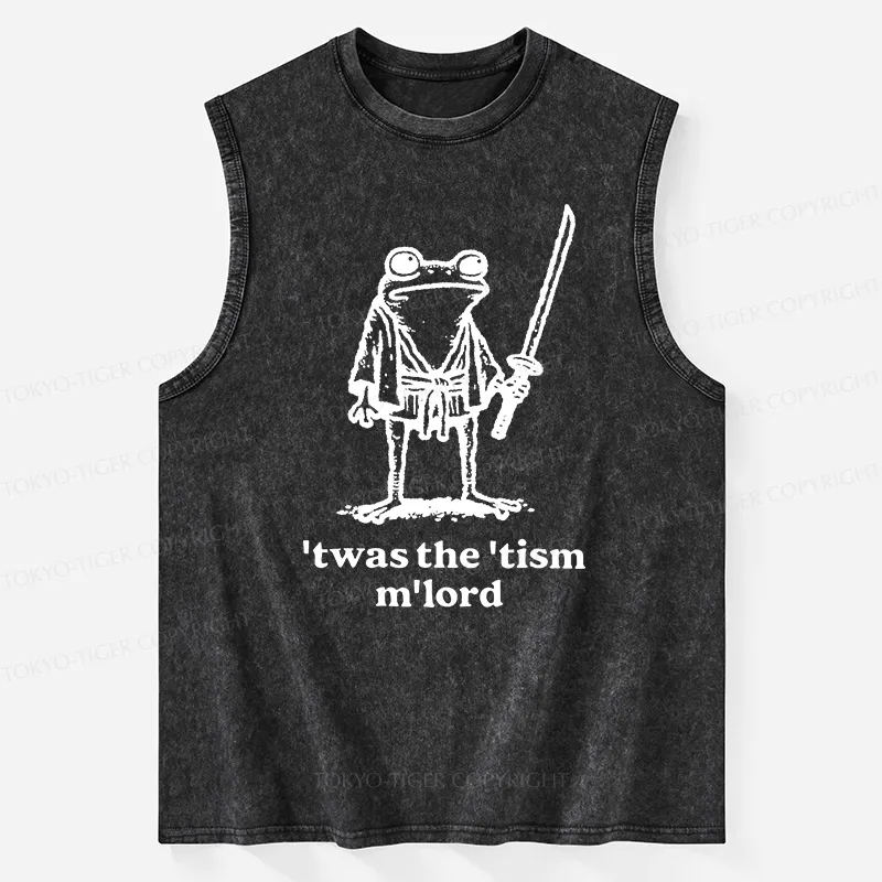 Tokyo-Tiger Focused Samurai Frog Washed Tank