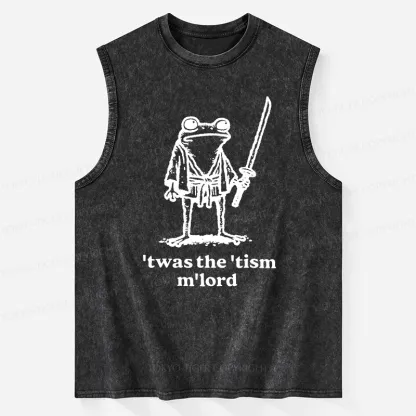 Tokyo-Tiger Focused Samurai Frog Washed Tank