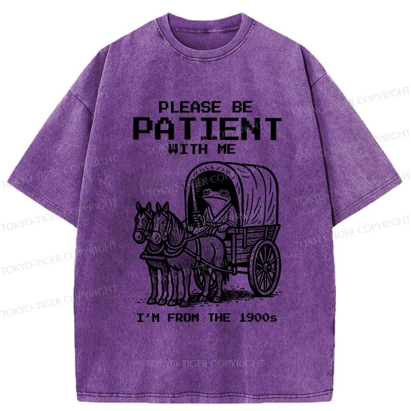 Tokyo-Tiger Please Be Patient With Me Washed T-Shirt