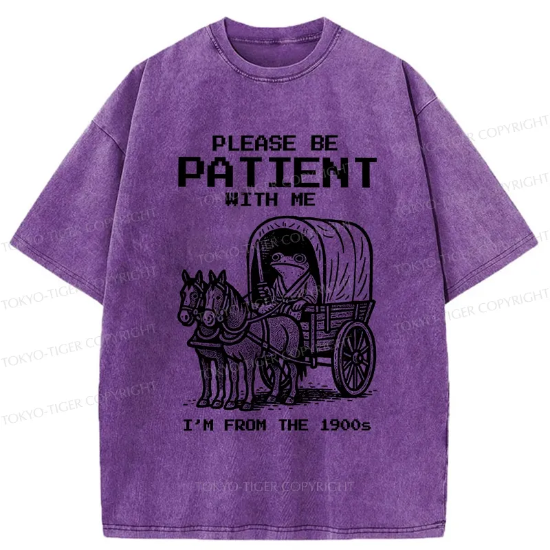 Tokyo-Tiger Please Be Patient With Me Washed T-Shirt