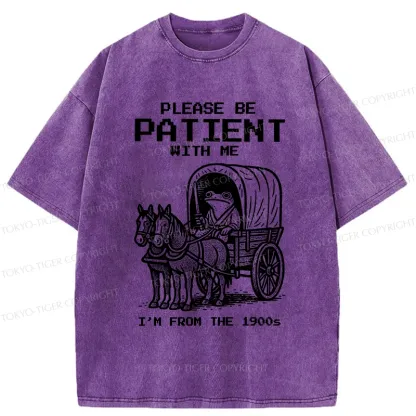 Tokyo-Tiger Please Be Patient With Me Washed T-Shirt