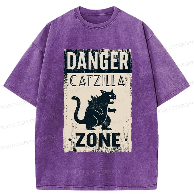 Tokyo-Tiger Danger Zone Washed T-Shirt