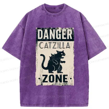 Tokyo-Tiger Danger Zone Washed T-Shirt
