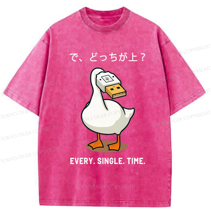 Tokyo-Tiger So Which One Is Better Washed T-Shirt