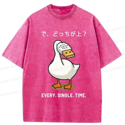 Tokyo-Tiger So Which One Is Better Washed T-Shirt