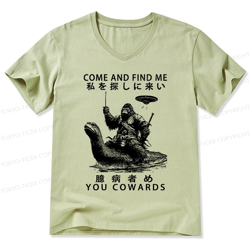 Tokyo-Tiger Can You Find Us V-Neck Classic T-Shirt