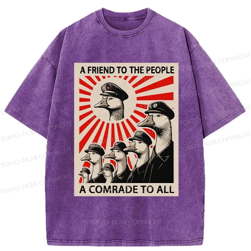 Tokyo-Tiger Comrade Goose Washed T-Shirt