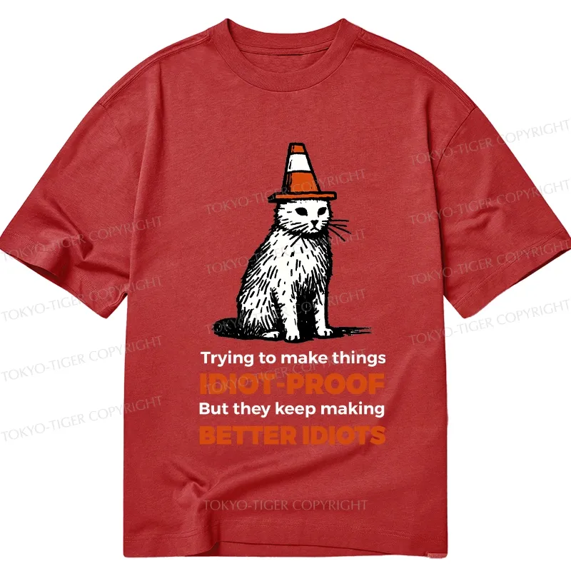 Tokyo-Tiger Stupid Cat Classic T-Shirt