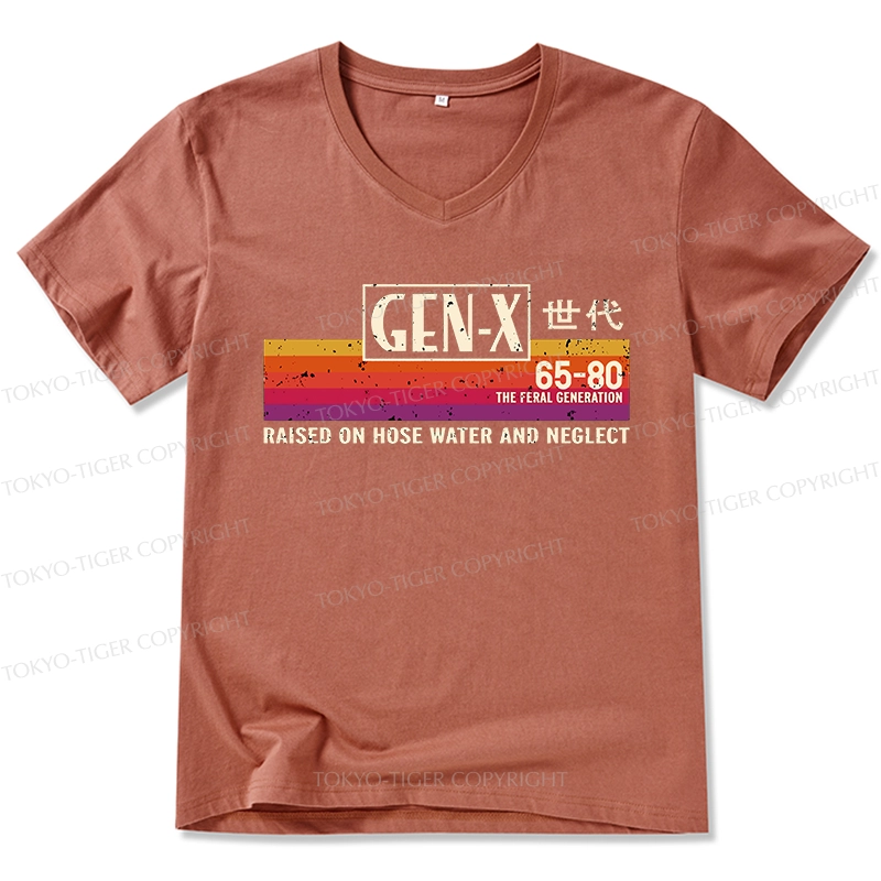 Tokyo-Tiger X Era Retro V-Neck Classic T-Shirt