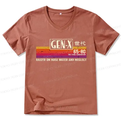 Tokyo-Tiger X Era Retro V-Neck Classic T-Shirt