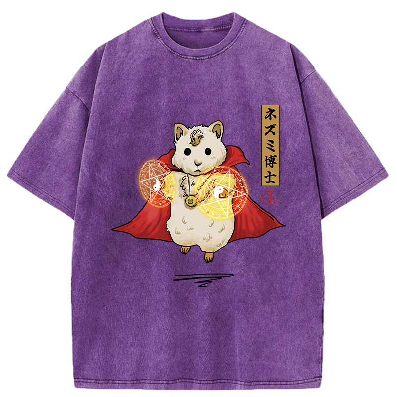 Tokyo-Tiger Doctor Mouse Japanese Washed T-Shirt