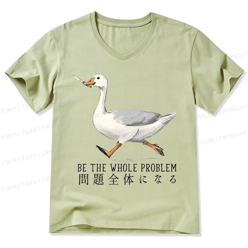 Tokyo-Tiger Running Stupid Goose V-Neck Classic T-Shirt