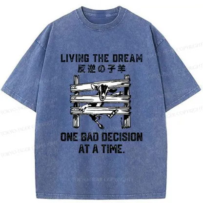 Tokyo-Tiger Stuck Lamb Washed T-Shirt