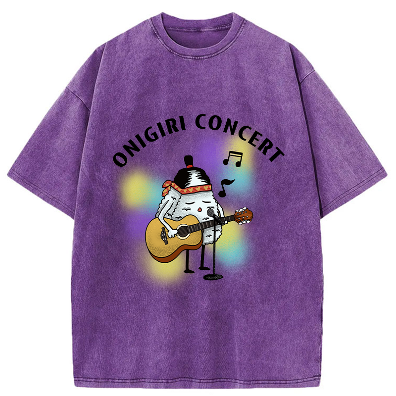 Tokyo-Tiger Rice Ball Concert Washed T-Shirt