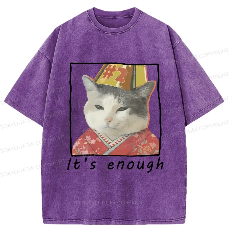 Tokyo-Tiger It's Enough Washed T-Shirt
