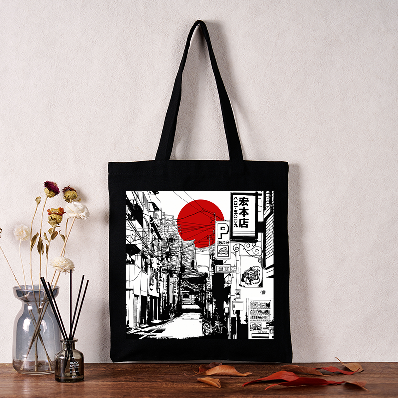 Tokyo-Tiger Sunrise On The Street Tote Bag