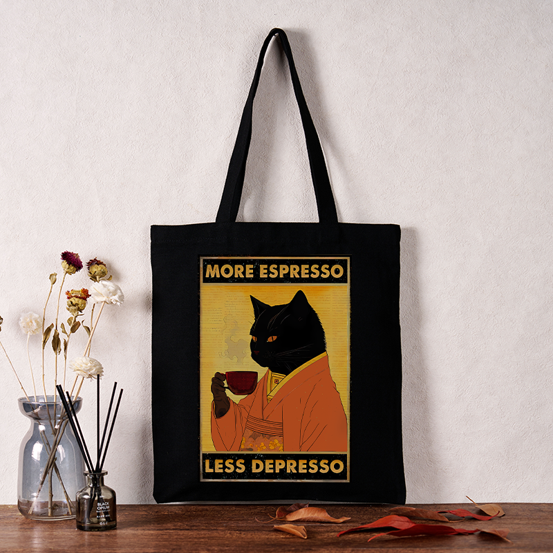Tokyo-Tiger Increase Espresso Decrease Distress Tote Bag