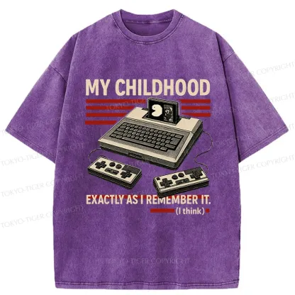 Tokyo-Tiger My Childhood Exactly As I Remember It Washed T-Shirt