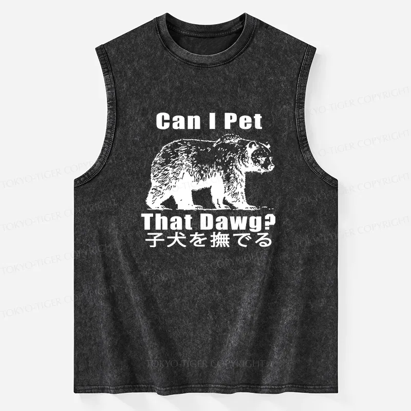 Tokyo-Tiger Pet The Bear Washed Tank