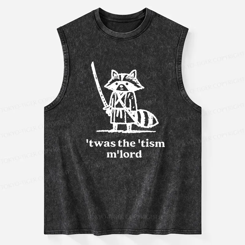 Tokyo-Tiger Focused Samurai Raccoon Washed Tank