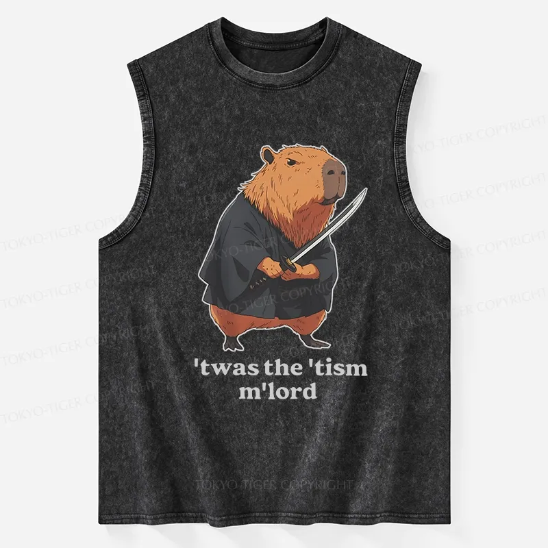 Tokyo-Tiger Focused Samurai Capybara Washed Tank