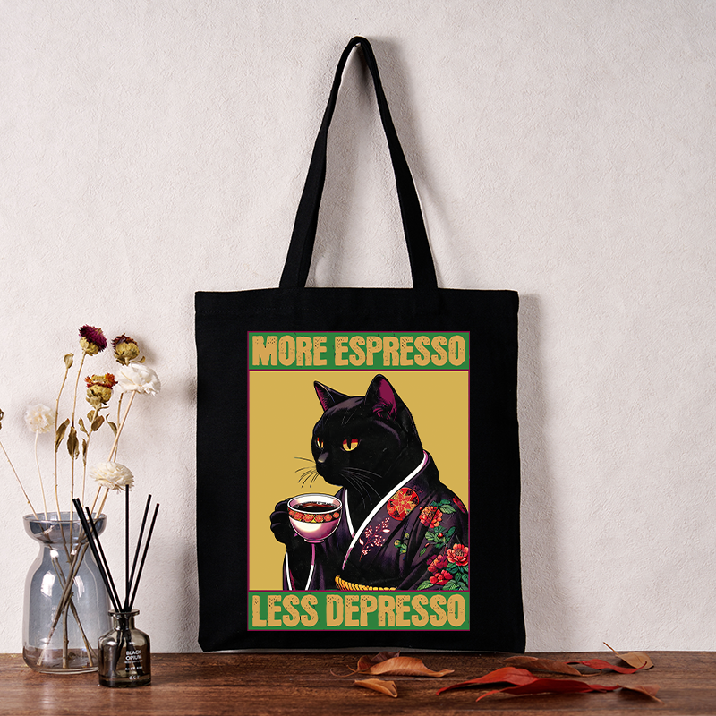 Tokyo-Tiger Up Caffeine Down Depression Tote Bag