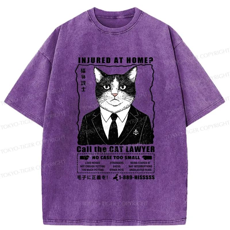 Tokyo-Tiger Get Justice Fur Real Washed T-Shirt