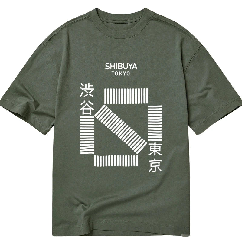 Tokyo-Tiger Japanese Shibuya Crossing Classic T-Shirt