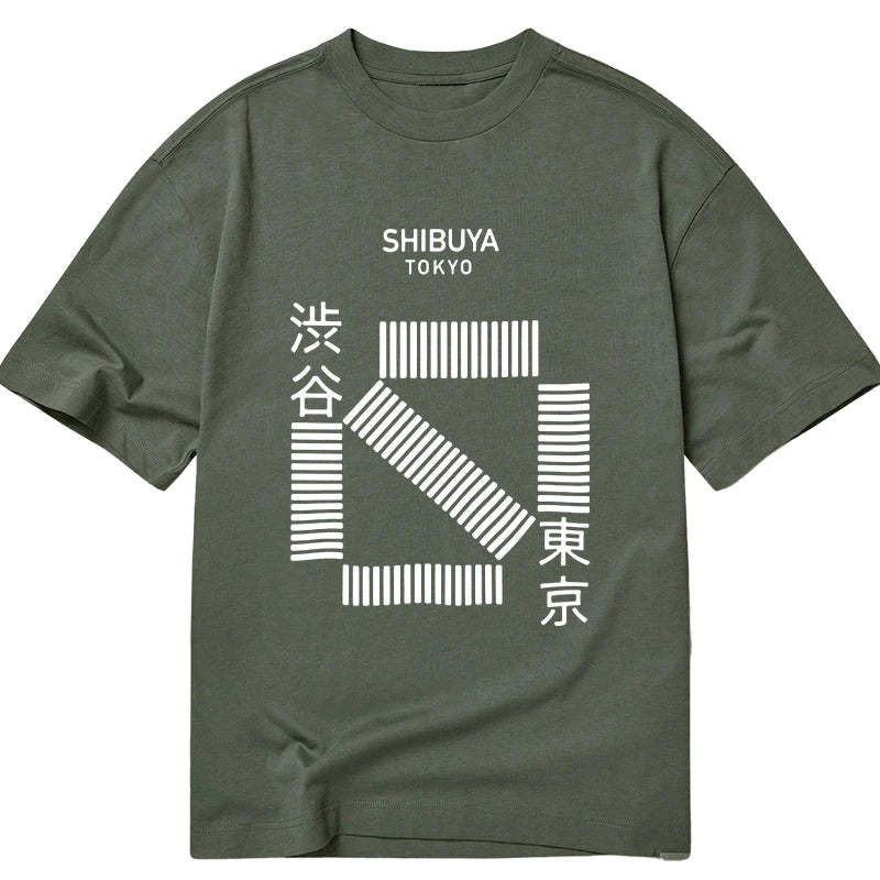 Tokyo-Tiger Japanese Shibuya Crossing Classic T-Shirt