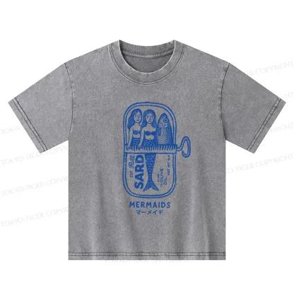 Tokyo-Tiger Mermaid Can Kids Washed T-Shirt