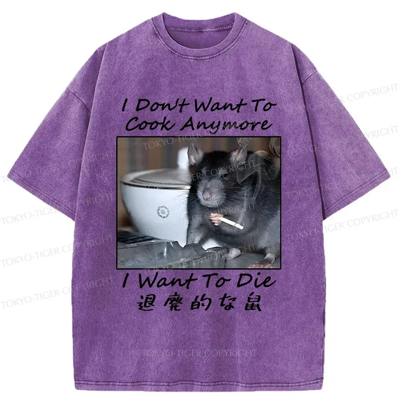 Tokyo-Tiger Decadent Mouse Washed T-Shirt