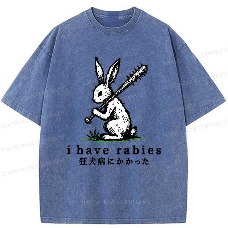 Tokyo-Tiger Violent Rabbit Washed T-Shirt