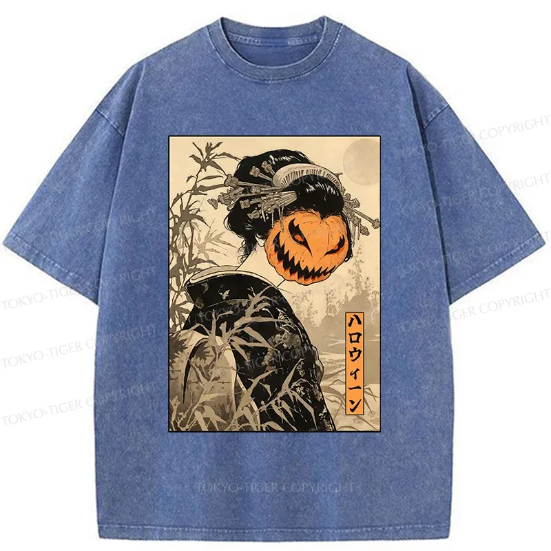 Tokyo-Tiger Horrible Geisha Washed T-Shirt