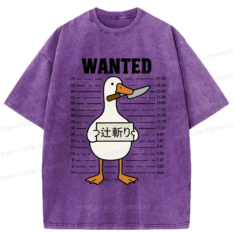 Tokyo-Tiger Wanted Silly Goose Washed T-Shirt