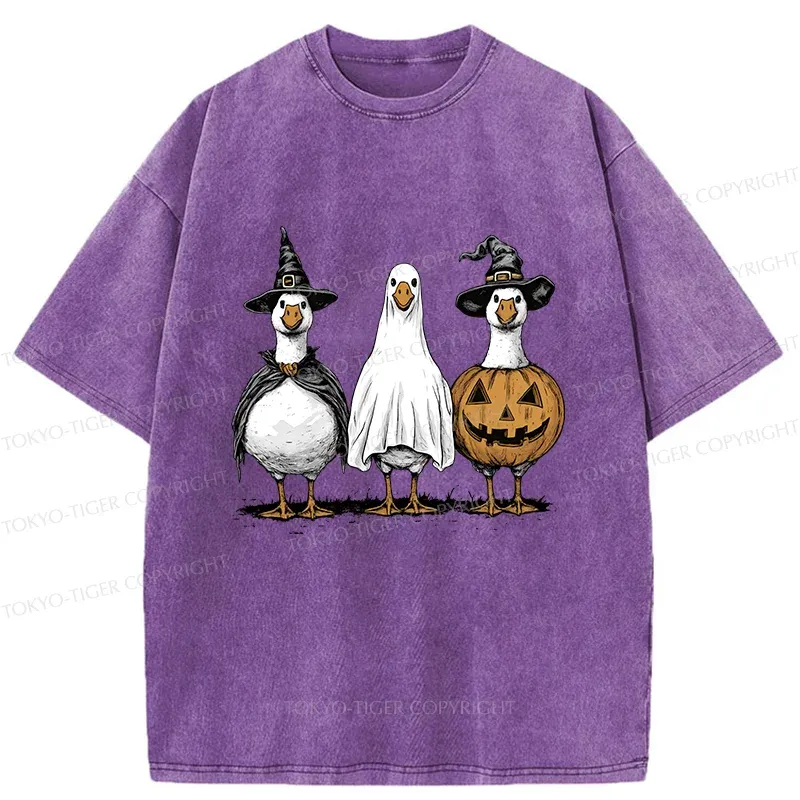 Tokyo-Tiger Halloween Goose Washed T-Shirt